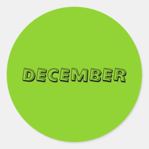 December Alphabet Soup Yellowgreen Sticker by Janz