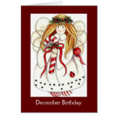 December Angel Birthday Card (Front)