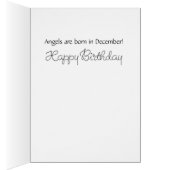 December Angel Birthday Card (Inside (Right))