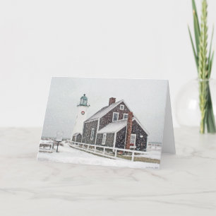 December at Scituate Light Card