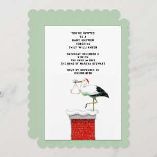 December Baby Shower Invitation