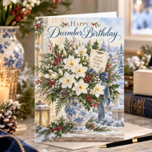 December Birth Flower December Floral Birthday