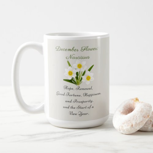 December Birth Month Flower Narcissus      Coffee Mug