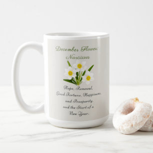 December Birth Month Flower Narcissus Elegant     Coffee Mug