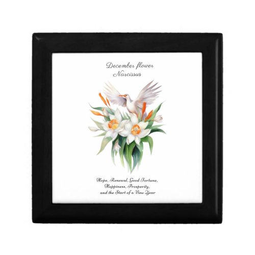 December Birth Month Flower Narcissus      Gift Box