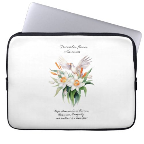 December Birth Month Flower Narcissus      Laptop Sleeve