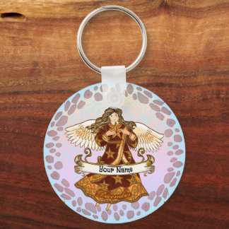 December Birthday Angel Keychain