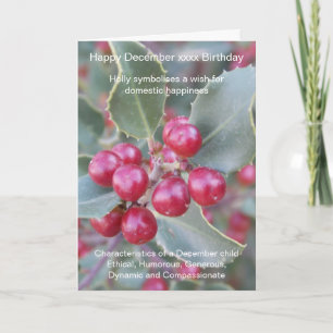 December Birthday Card