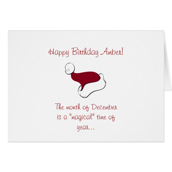 December Birthday Card