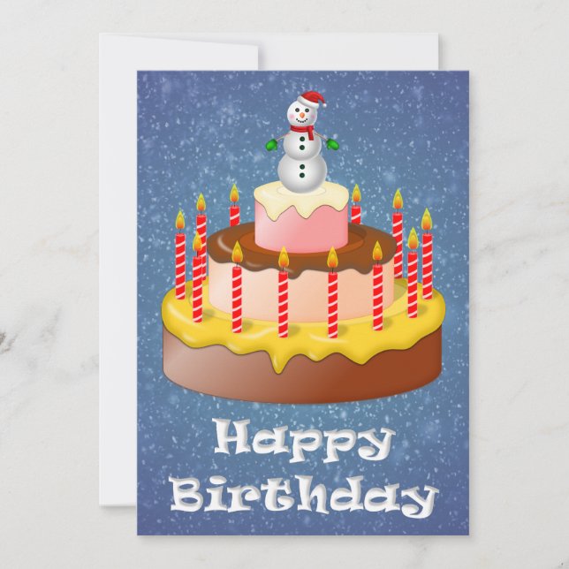 December Birthday Card (Front)