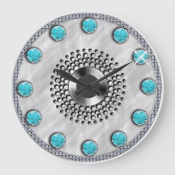 December Birthday Large Clock by iiphotoArt at Zazzle