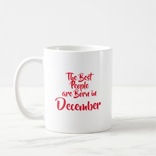 "December" Birthday Mug (Left)