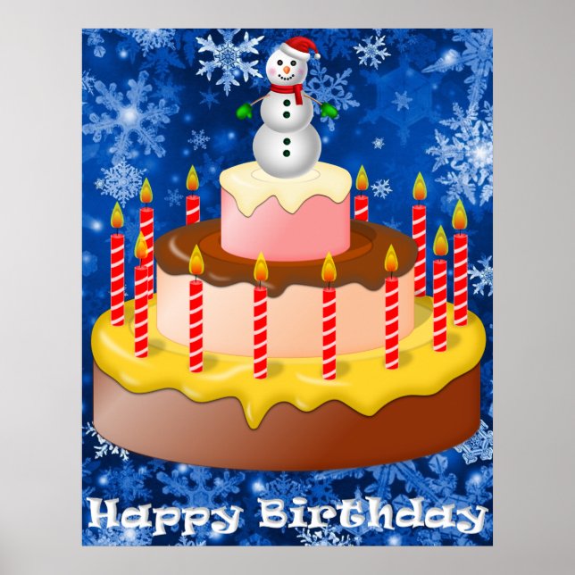 December Birthday Poster (Front)