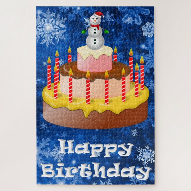 December Birthday Puzzle (Vertical)