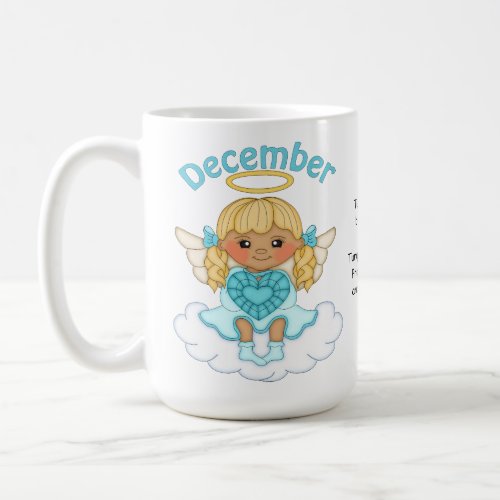 December Birthstone Angel Blonde Coffee Mug