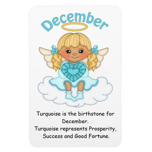 December Birthstone Angel Blonde Premium Magnet