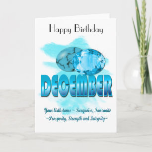 December Birthstone Greeting Card