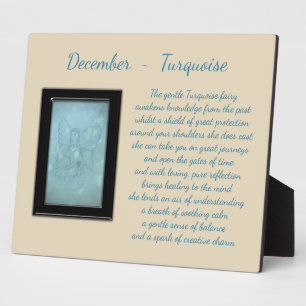 December Birthstone Turquoise Plaque