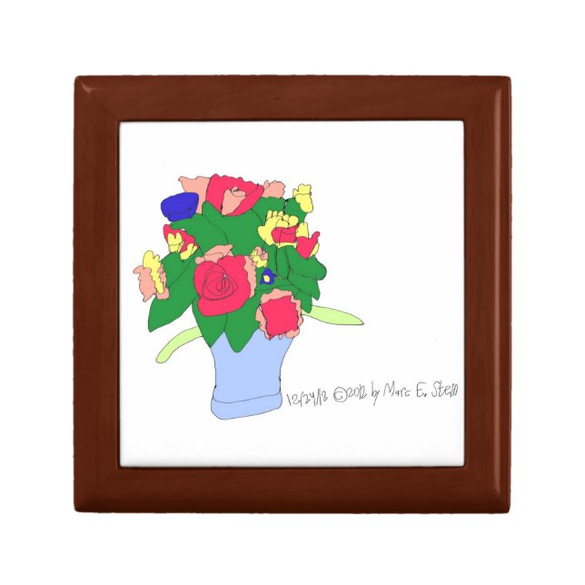 December Bouquet Jewelry Box (Front)