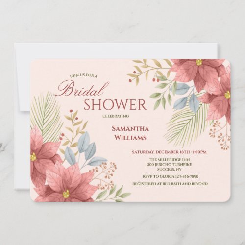December Bridal Shower Invitation