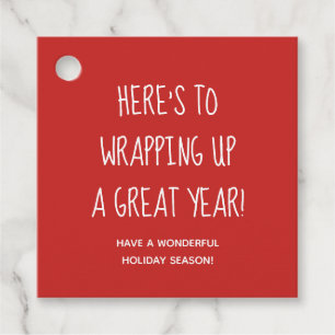 December Customizable Realtor Pop By Gift Tags