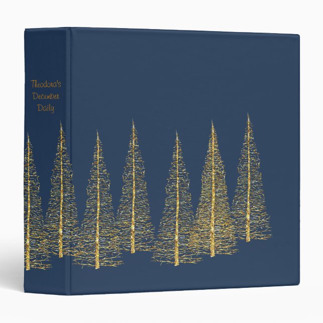 December Daily Christmas Scrapbook Album Binder (Front/Spine)