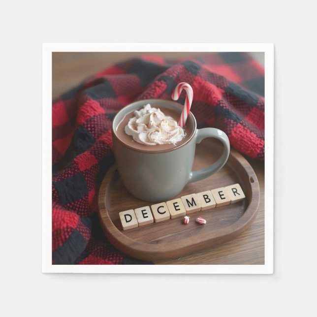 December Hot Chocolate Napkins (Front)