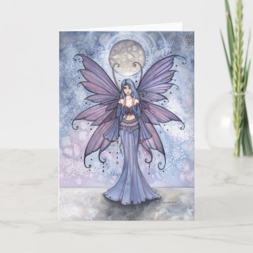 December in Blue Fairy Card by Molly Harrison