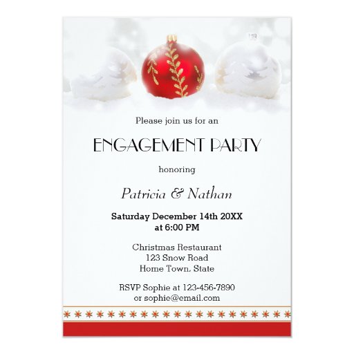 Holiday Engagement Party Invitations 9