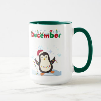 December Penguin Holiday Coffee Mug