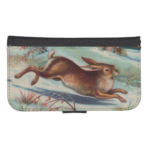 December Rabbit Galaxy S4 Wallet Case