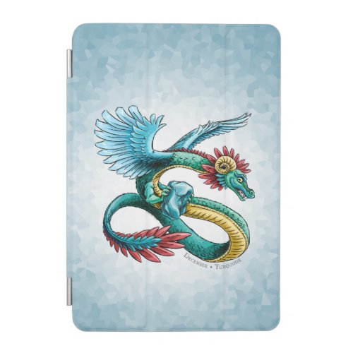 Decembers Birthstone Dragon Turquoise iPad Mini Cover