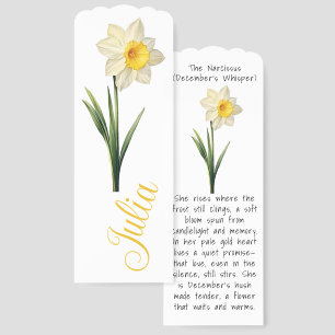 December’s Whisper: Narcissus Bloom Bookmarks