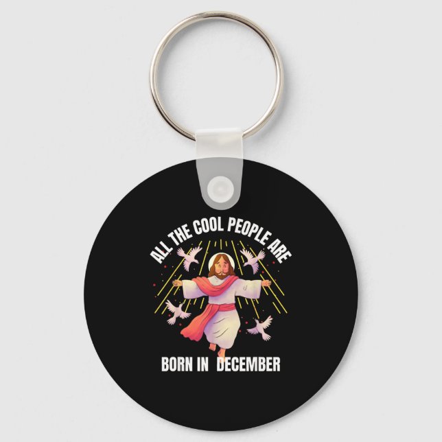 December Srit Legends Quote For Faith Lovers Winte Keychain (Front)
