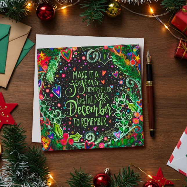 December to Remember Inspirational Inspirivity Holiday Card (Creator Uploaded)
