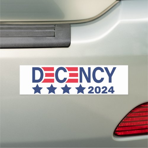 Decency 2024 Kamala Harris For President 2024  Car Magnet