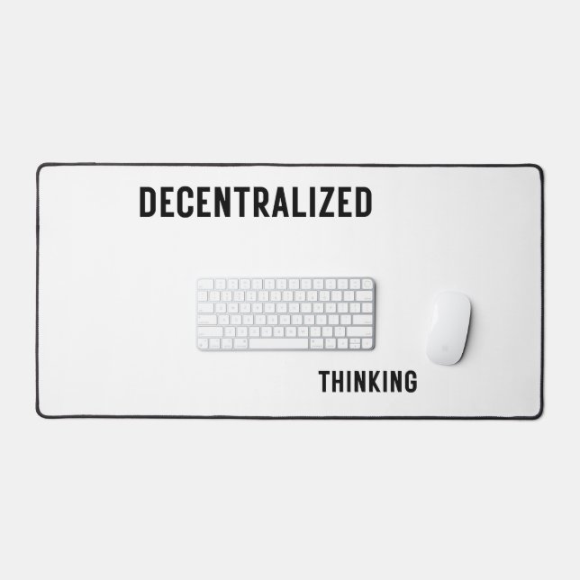 Decentralized Thinking Large Industrial Desk Mat  (Keyboard & Mouse)