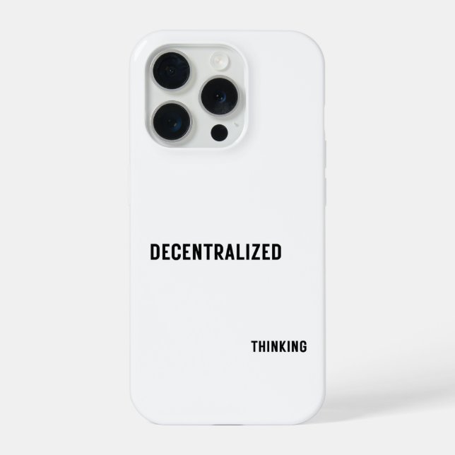 Decentralized Thinking Phone Case for Minimalist  (Back)