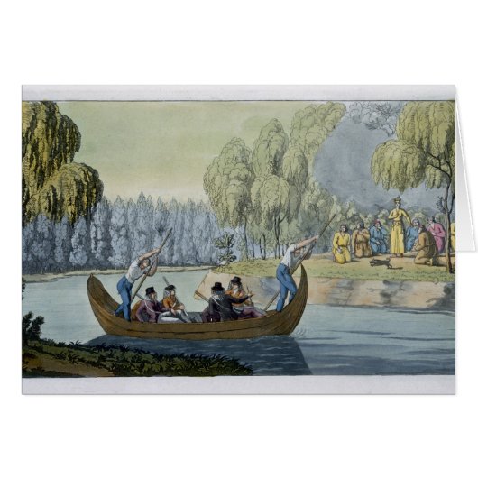 Deception of Captain Wallis by Queen Oberea, plate Cards (Front Horizontal)