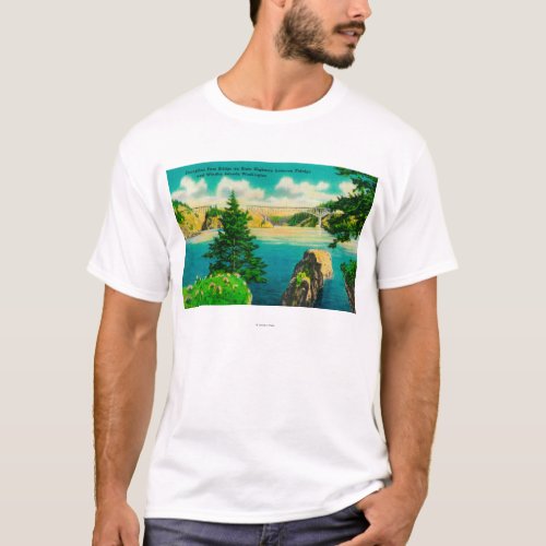 Deception Pass Bridge Fidalgo and Whidby Island T_Shirt