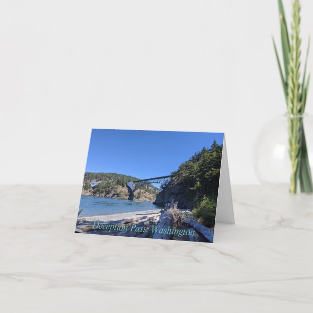 Deception Pass Bridge Holiday Card (Front)