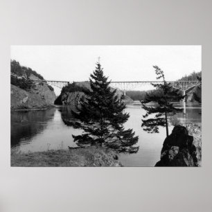 Deception Pass Bridge, Washington View Photograp 2 Poster