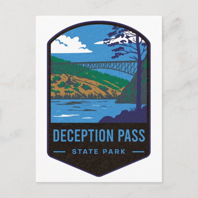Deception Pass State Park Postcard (Front)