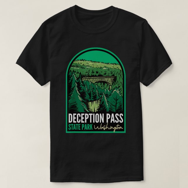 Deception Pass State Park Washington  T-Shirt (Design Front)