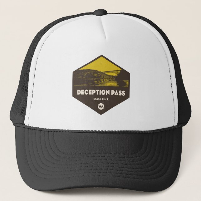 Deception Pass State Park Washington Trucker Hat (Front)