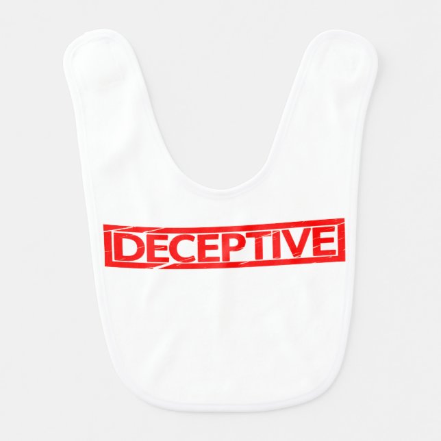 Deceptive Stamp Baby Bib (Front)