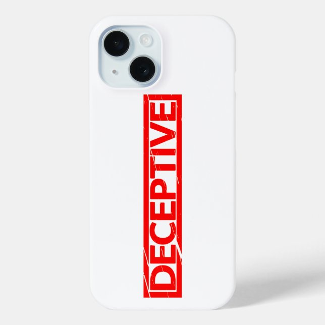 Deceptive Stamp Case-Mate iPhone Case (Back)