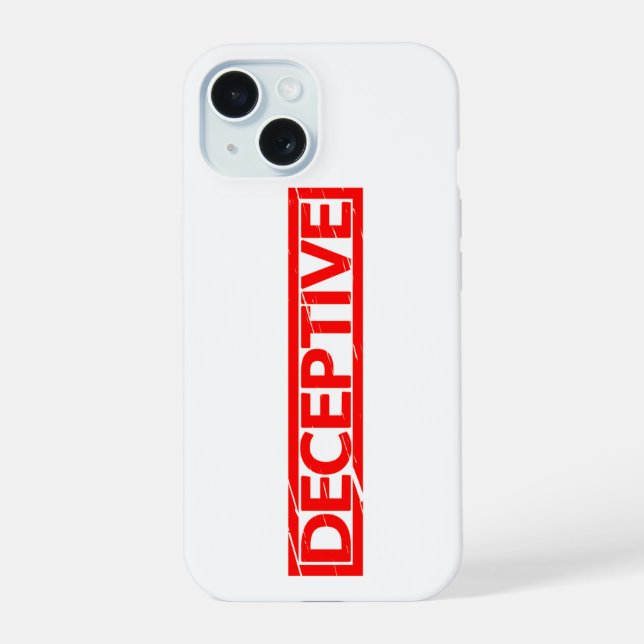 Deceptive Stamp Iphone Case (Back)