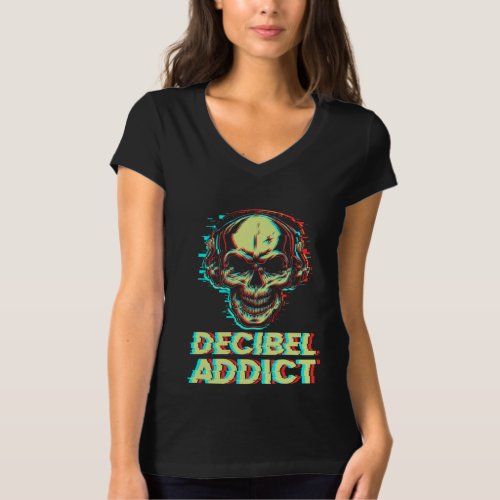 Decibel Addict Audio Engineer Sound Music Job Gift T_Shirt