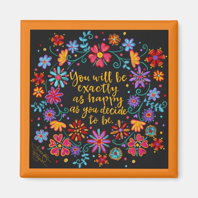 Decide to be Happy Magnet (Front)